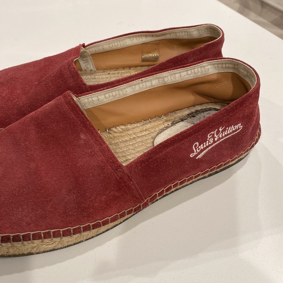 Louis Vuitton Burgundy Men’s Espadrilles Size 9 - Picture 2 of 7